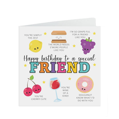 Friend Birthday Card - Funny Pun Card For Best Friend