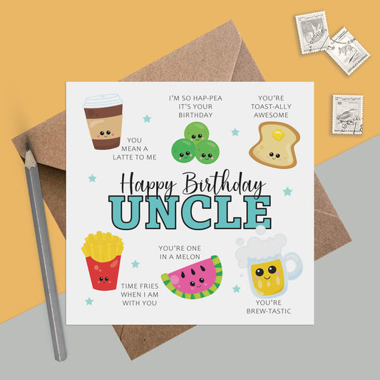 Uncle Birthday Card - Funny Uncle Pun Birthday Card