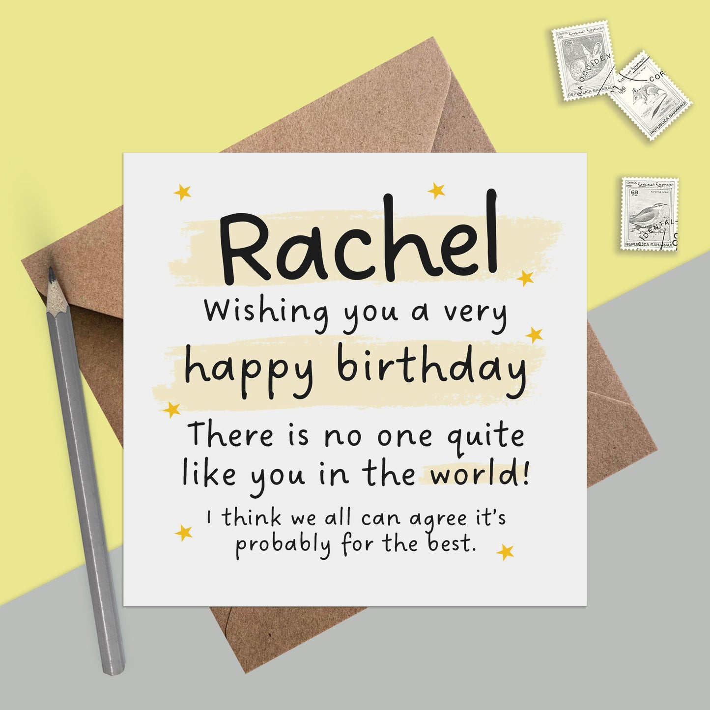 Personalised Funny Birthday Card - No One Like You
