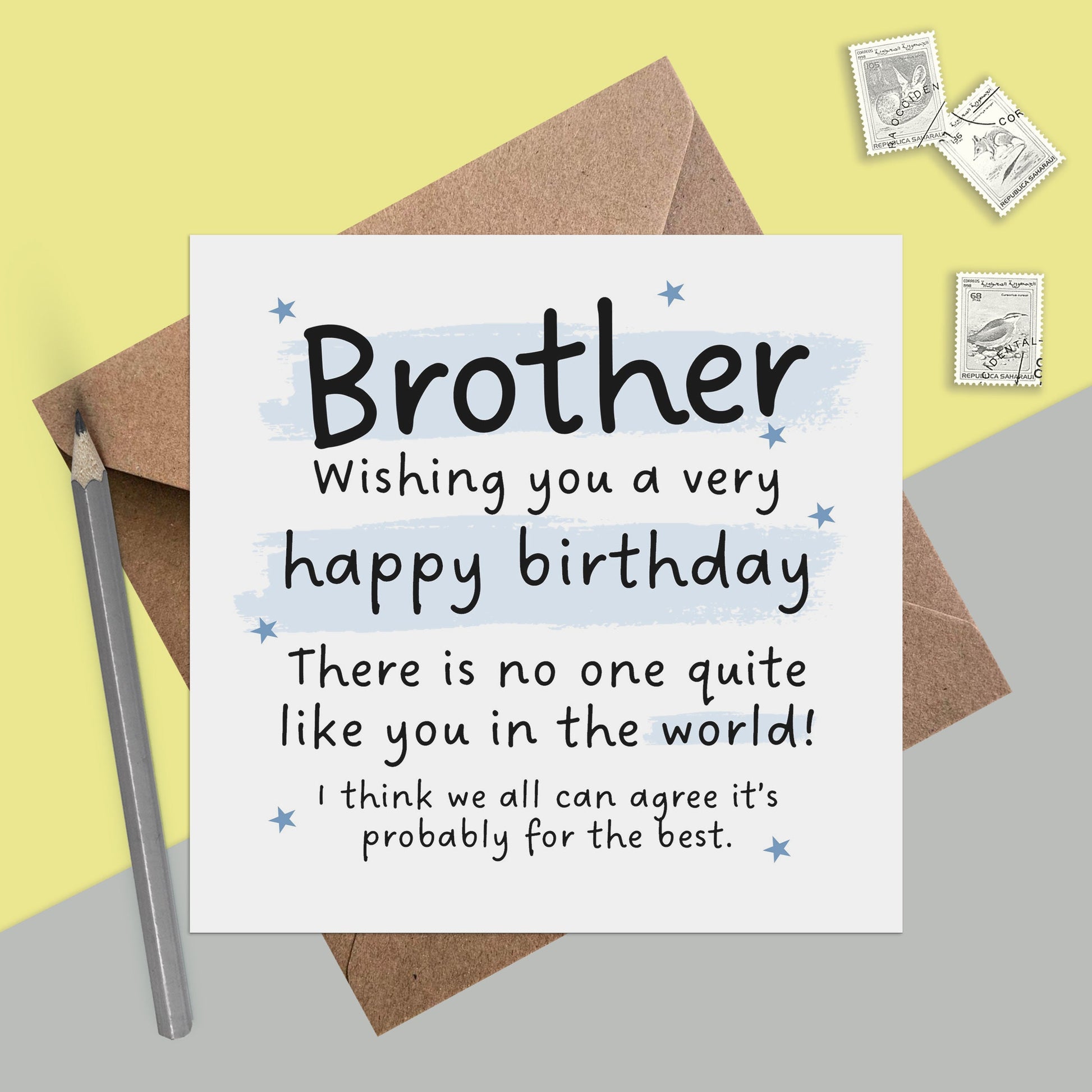 Brother Funny Birthday Card - No One Like You 