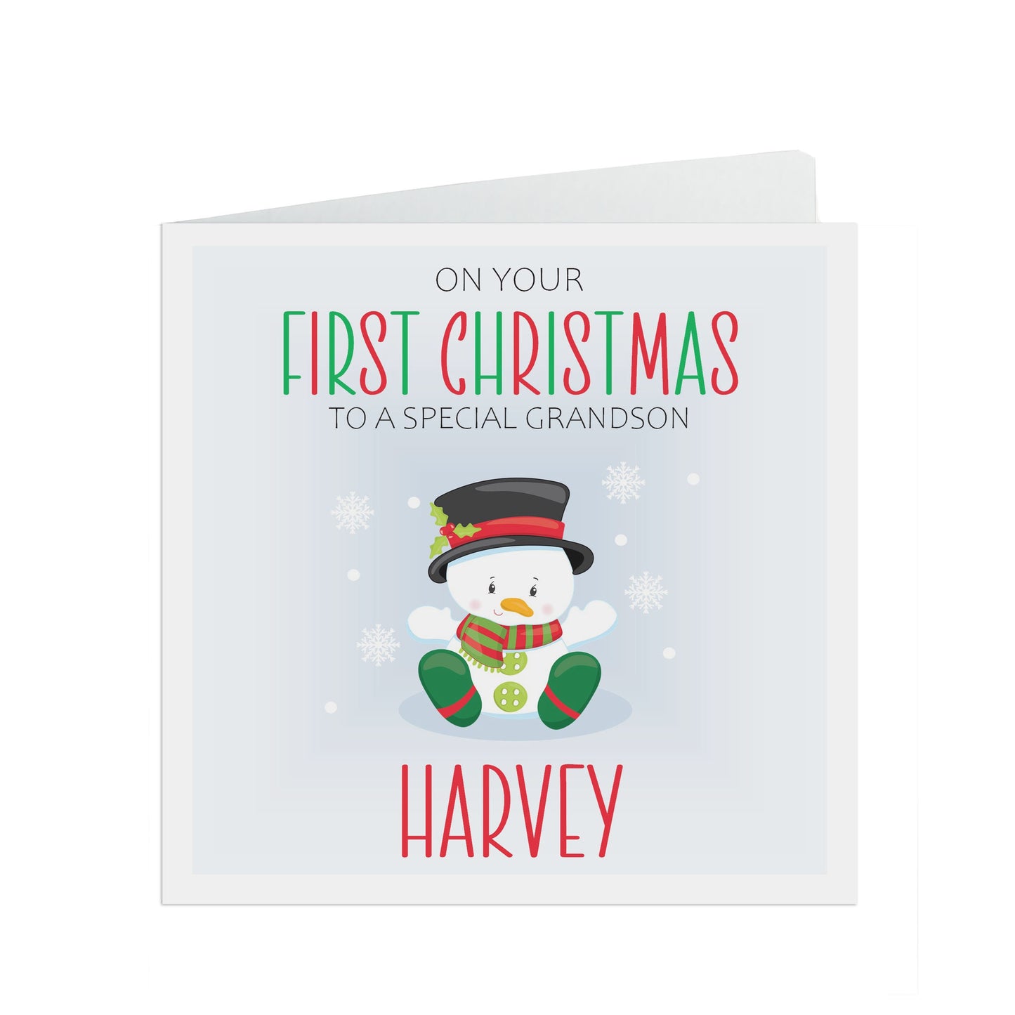 Grandson Personalised First Christmas Card - Prefect Keepsake