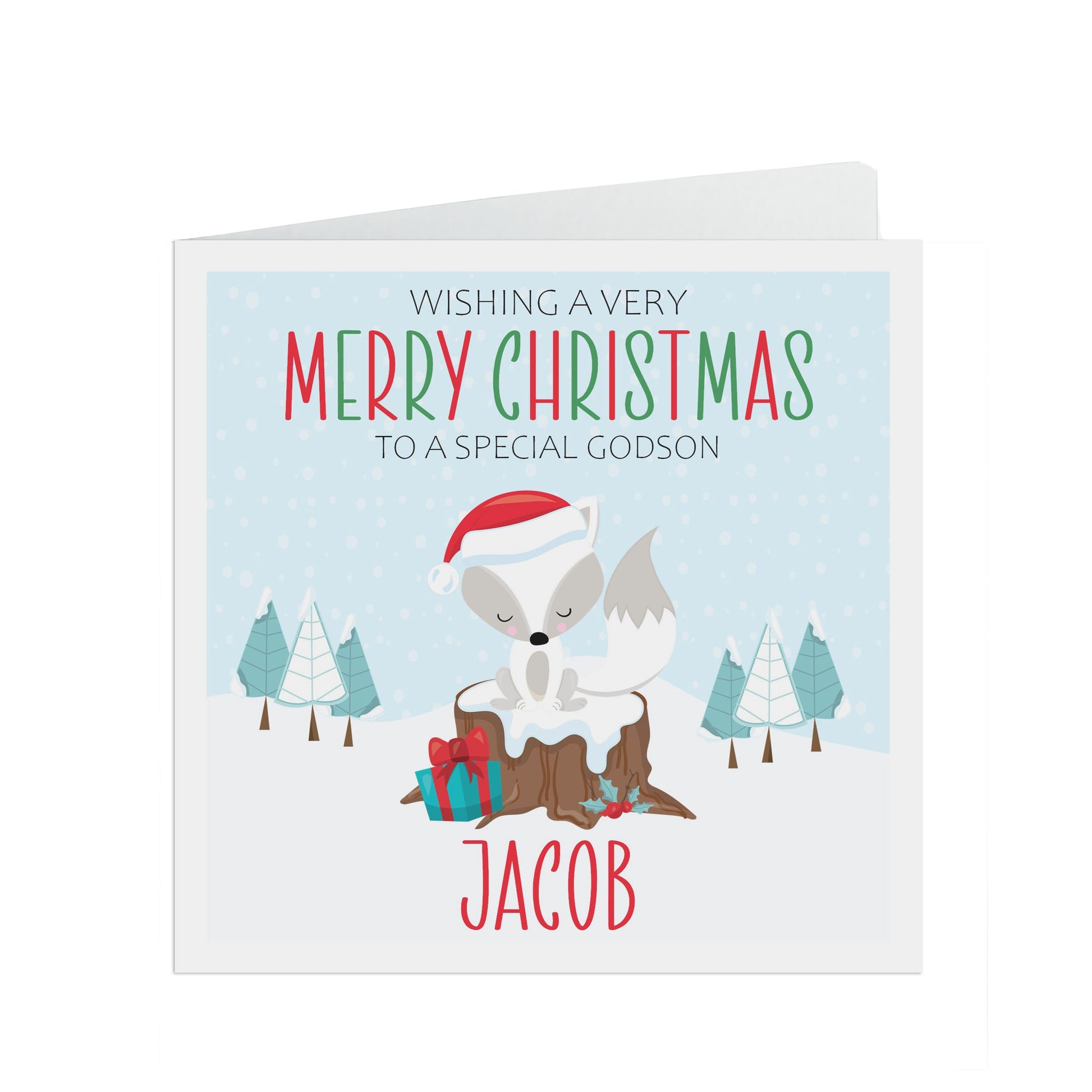 Godson Christmas Card - Personalised Christmas Keepsake - Lots Of Designs