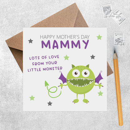 Mammy On Mother's Day From Your Little Green Monster - 1 to 3 Children