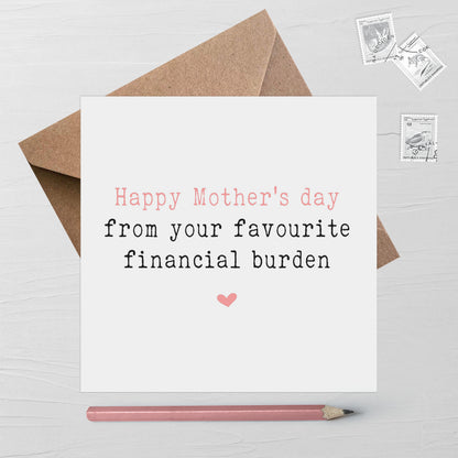 Happy Mother's Day From Your Favourite Financial Burden Card