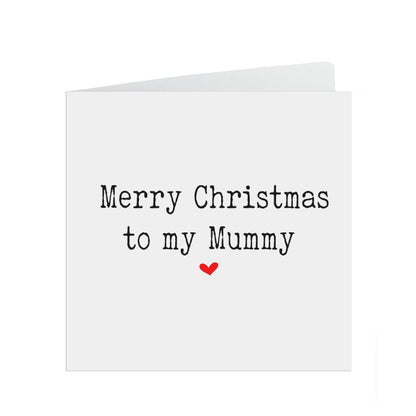  Merry Christmas To My Mummy Christmas Card From Son Or Daughter by PMPRINTED 